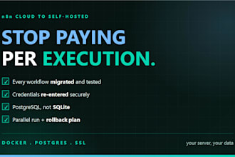 migrate your n8n cloud workflows to a self hosted vps with docker