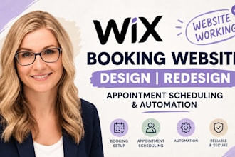 design or redesign wix booking website appointment scheduling automation website