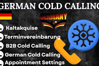german b2b cold calling for dach appointment setting, german virtual assistant