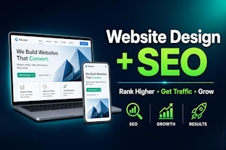 design and promote your website with SEO optimization and growth marketing
