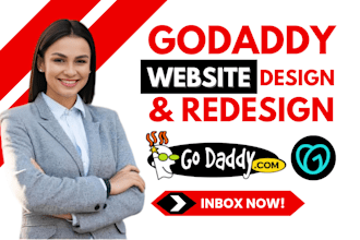 design godaddy website, godaddy redesign, godaddy SEO, godaddy builder