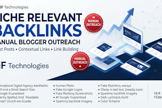 build niche relevant backlinks with manual blogger outreach