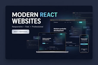 build a modern responsive react website