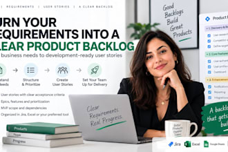 create a product backlog from your business requirements