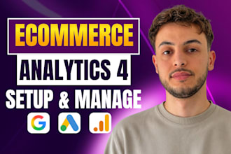 setup google analytics 4, ga4 ecommerce tracking, conversion tracking and GTM