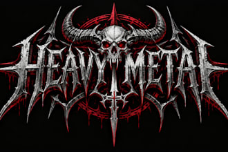 design a professional heavy metal band logo
