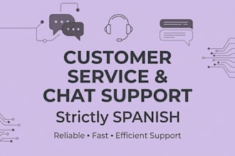 provide professional live chat support and customer service in spanish