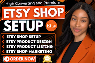 etsy shop setup etsy digital products etsy SEO listing etsy store setup sales