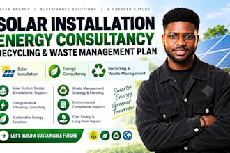 create solar installation energy consultancy recycling or waste management plan