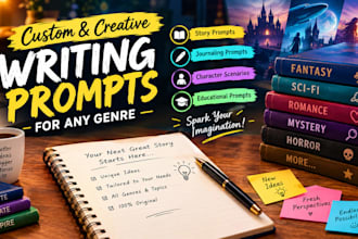 write custom and creative writing prompts for any genre