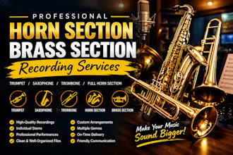 record pro horn section, brass section, trumpet, saxophone, trombone