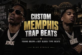 produce a hard custom memphis trap beat for your song