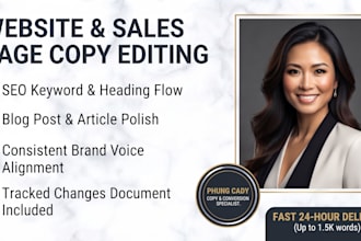 edit and proofread seo content, blog posts, and brand voice