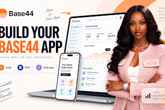 build base44 app, saas mvp, web app as a base44 developer