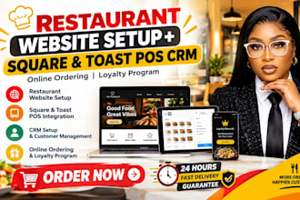 design restaurant website setup square toast pos crm online ordering loyalty