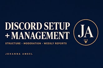 set up and manage your discord server as community manager