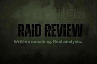 review your tarkov raid vod and write a detailed improvement plan