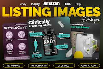 design amazon listing images and amazon a plus content