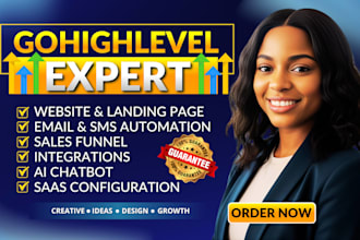 be your gohighlevel expert for go high level sales funnel, gohighlevel website
