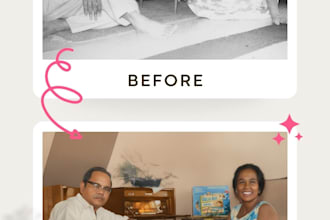 restore, repair, and colorize your old family photos