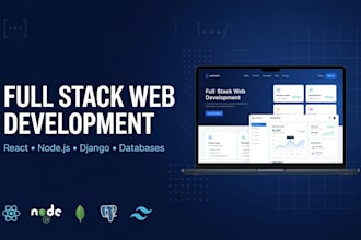 build a full stack web app, design website as a webdev