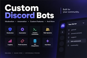 build you a custom discord bot