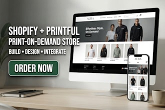 build a shopify printful store for your print on demand store
