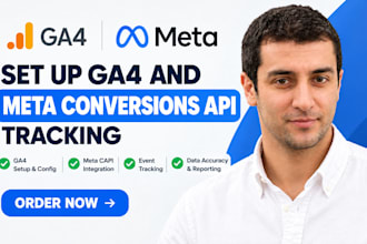 set up ga4 and meta conversions API tracking