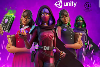 3d character modeling create stylized game ready characters for unity unreal ue5