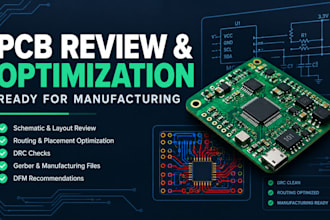 review, optimize your pcb schematic, layout for manufacturing