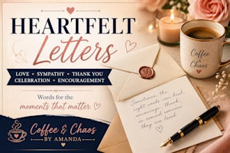 handwrite a personalized letter for any occasion
