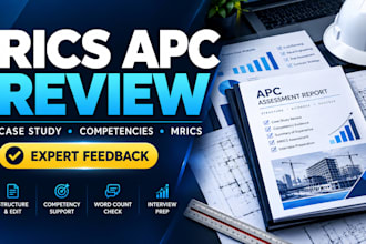 review, edit, audit rics apc case study mrics report and level 3 apc case study