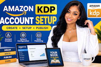 create and setup your amazon KDP account professionally