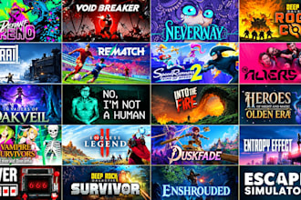 design professional steam capsule art, game headers, and store banners