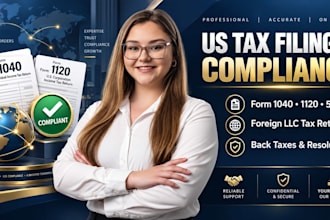 file your US tax returns individual business foreign llc compliance