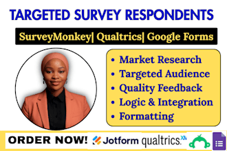 gather targeted respondents for qualtrics, surveymonkey and google forms