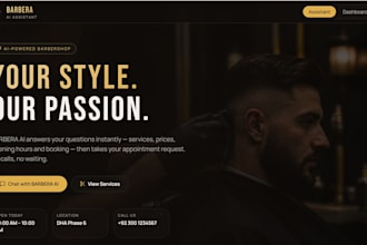 build a modern business website with an ai chatbot