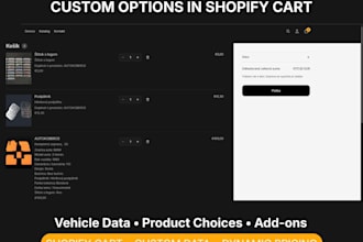 fix shopify theme bugs and build custom liquid sections