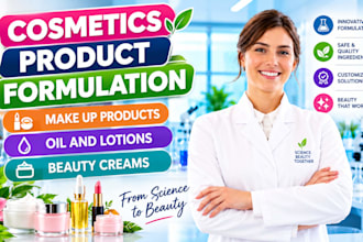 develop a professional cosmetic formulation for your skincare product