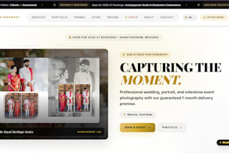 create a modern business website or portfolio