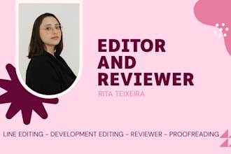 be your developmental editor for your manuscript