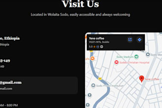 landing page front end development