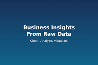 analyze your data and build dashboards for business insights