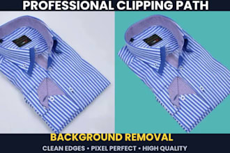 do professional clipping path and background removal