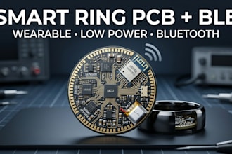 develop smart ring wearable pcb with bluetooth low energy