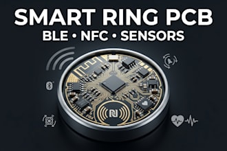 design smart ring pcb with ble nfc and sensors