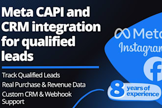 set up meta capi and CRM integration for qualified leads
