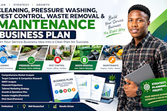 create a cleaning pressure washing pest control waste removal maintenance plan