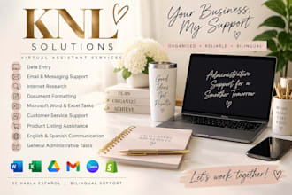 be your bilingual english and spanish virtual assistant