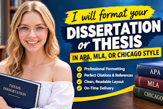 format your dissertation or thesis in apa, mla, or chicago style